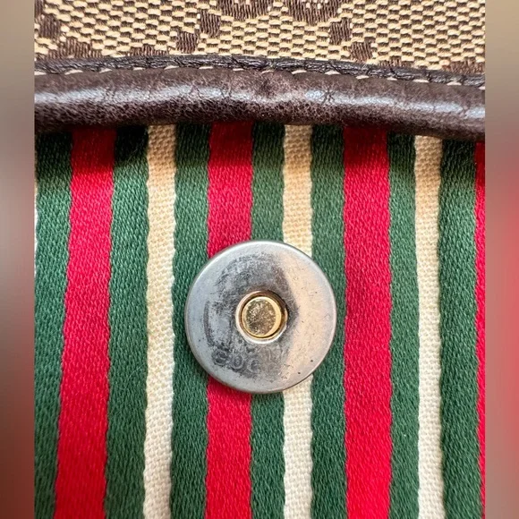 Vintage Gucci Medium Canvas Hobo Bag - Picture 11 of 12